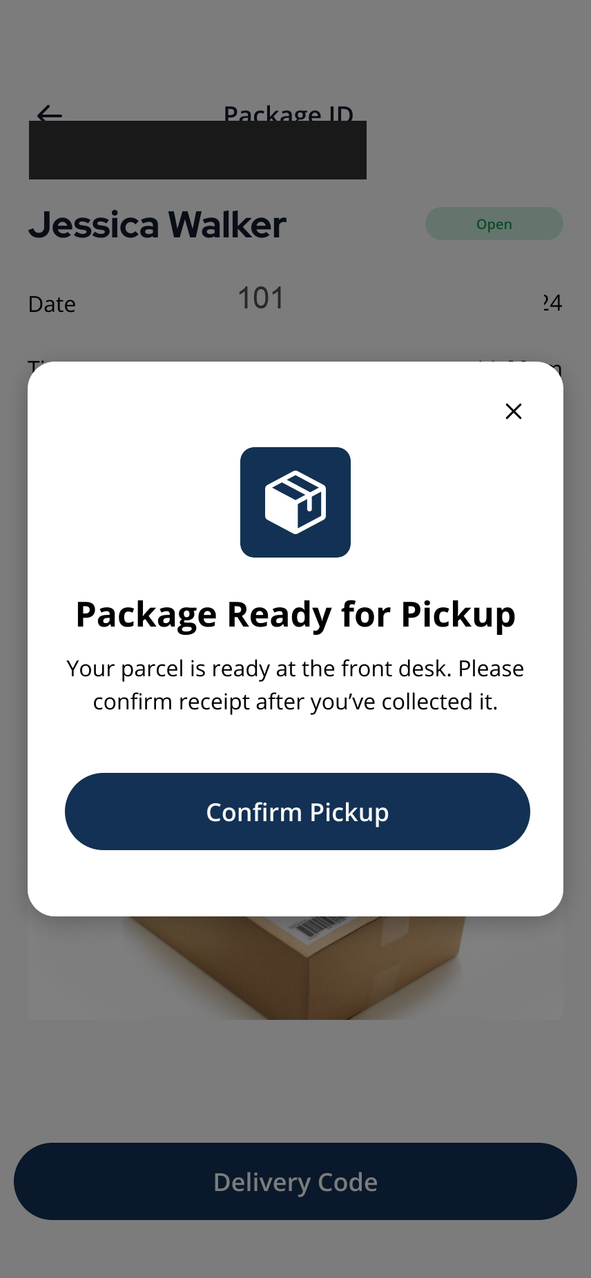 Package Ready for Pickup