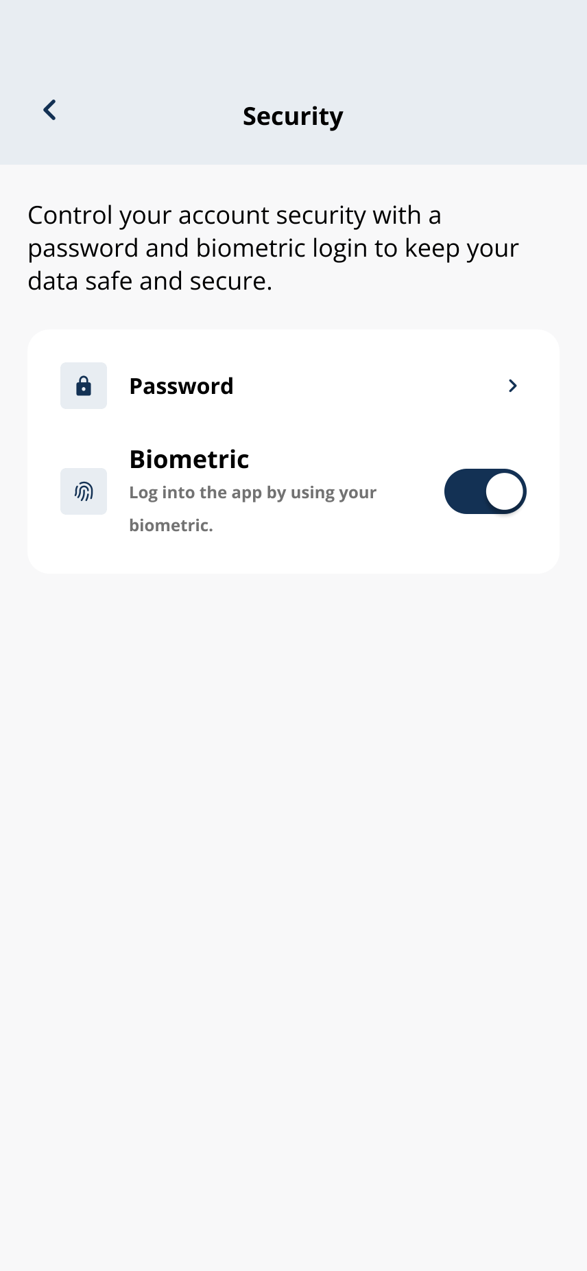 Security settings