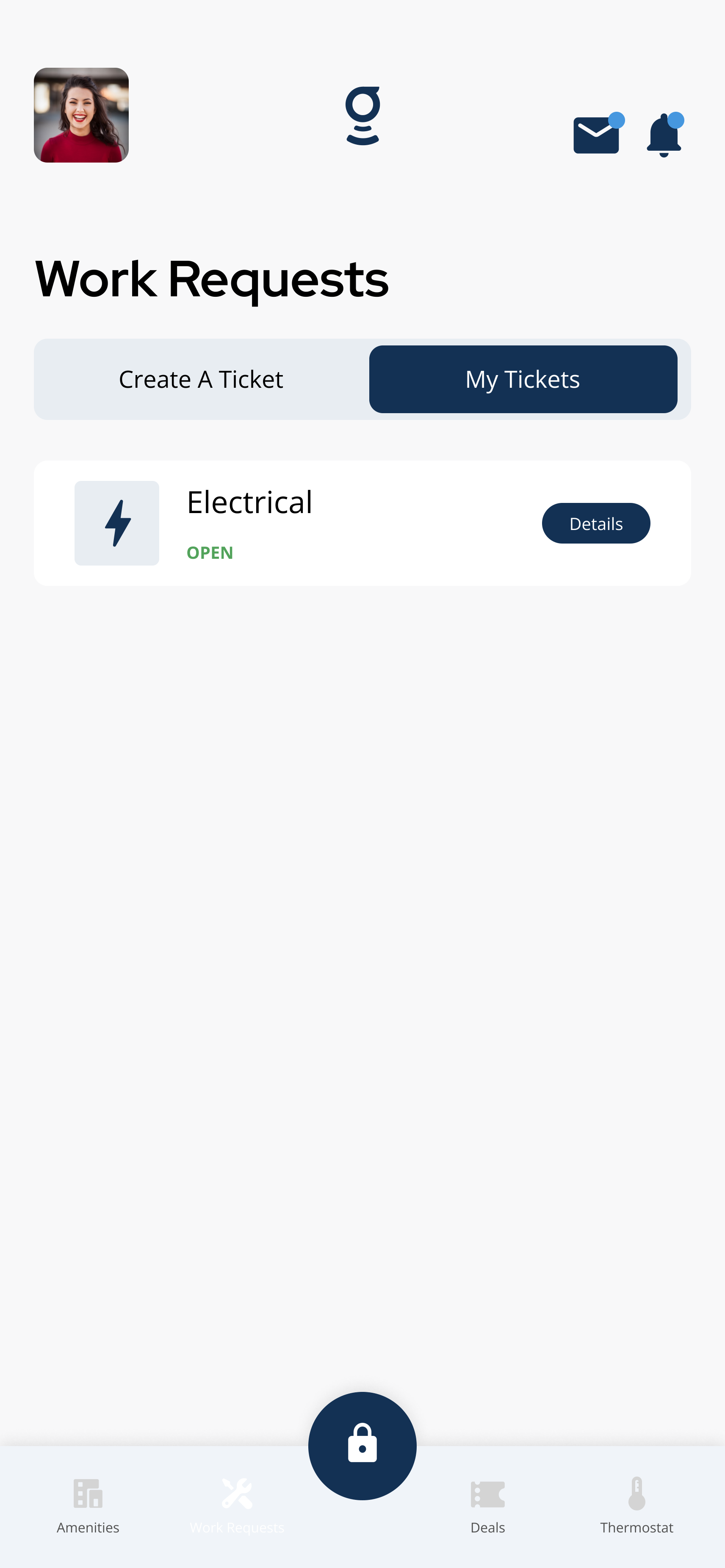 Single ticket in My Tickets